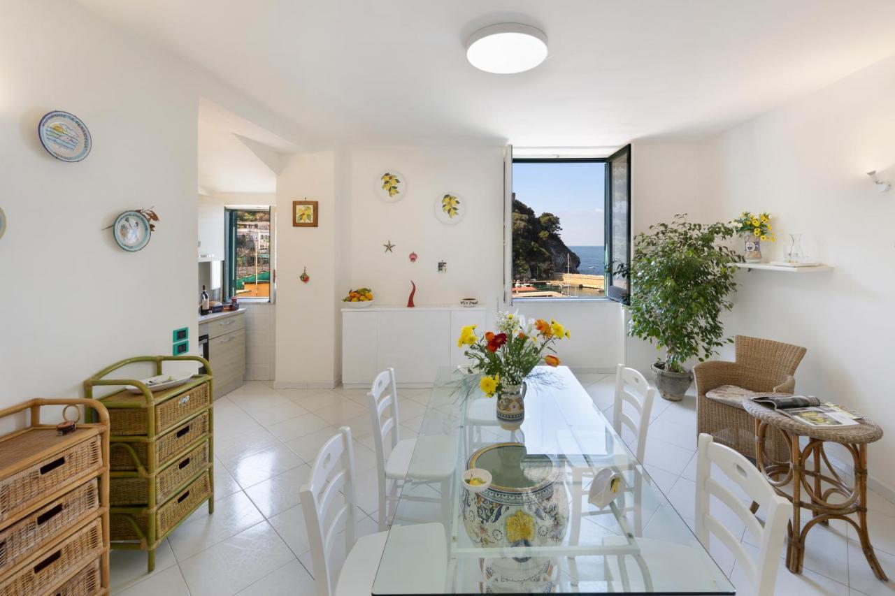 Apartament Relais Del Mare Con Terrazza Fronte Mare Free Parking Massa Lubrense Zewnętrze zdjęcie